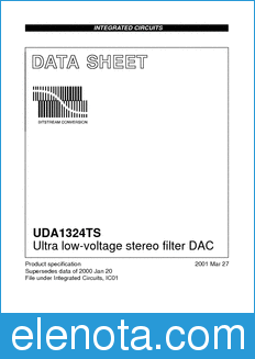 Philips UDA1324TS datasheet