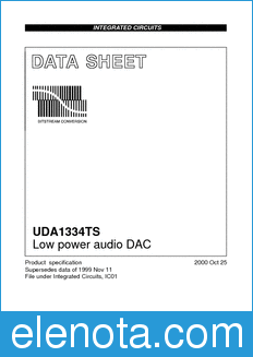 Philips UDA1334TS datasheet