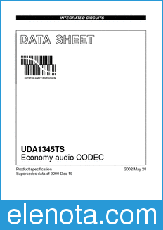 Philips UDA1345TS datasheet