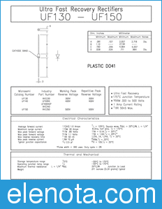 Microsemi UF4004 datasheet