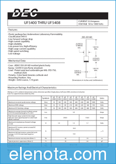 Daesan Electronics UF5403 datasheet