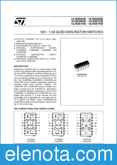 STMicroelectronics ULN2064B datasheet