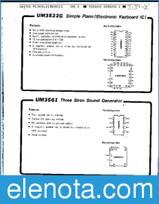 UMC UM3522G datasheet