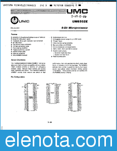 UMC UM6502E datasheet