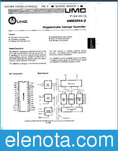 UMC UM8259A datasheet