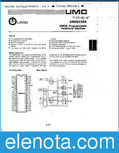 UMC UM82C55A datasheet