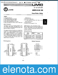 UMC UM91210/30 datasheet