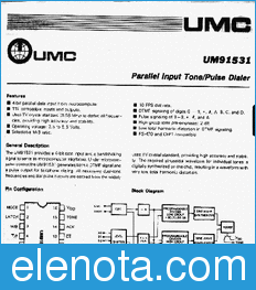 UMC UM91531 datasheet