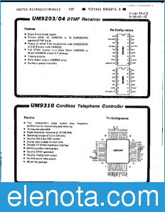 UMC UM9204 datasheet