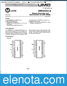UMC UM93520 datasheet