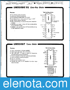 UMC UM95080 datasheet