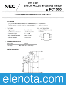 NEC UPC1060 datasheet