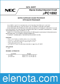 NEC UPC1892CT datasheet