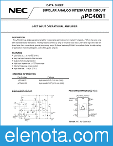 NEC UPC4081 datasheet