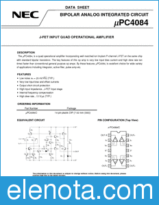 NEC UPC4084 datasheet