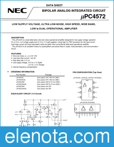NEC UPC4572 datasheet
