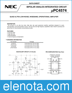 NEC UPC4574 datasheet
