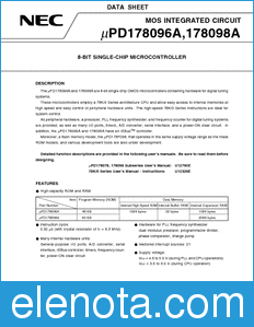 NEC UPD178096A datasheet