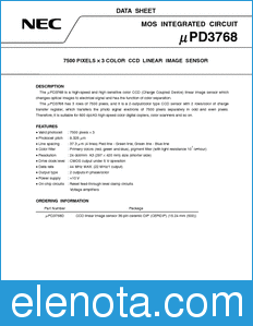 NEC UPD3768 datasheet