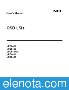NEC UPD6461 datasheet