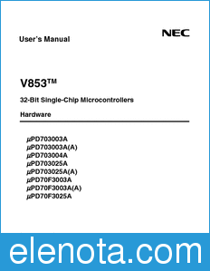 NEC UPD703003A datasheet