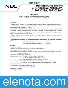 NEC UPD703032A datasheet
