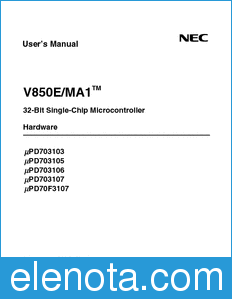 NEC UPD703103A datasheet
