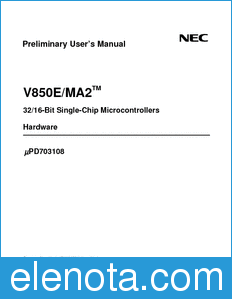 NEC UPD703108 datasheet