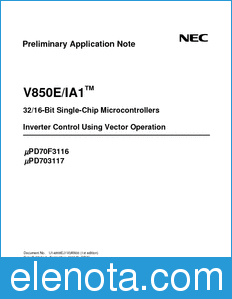 NEC UPD70F3116 datasheet
