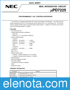 NEC UPD7225 datasheet