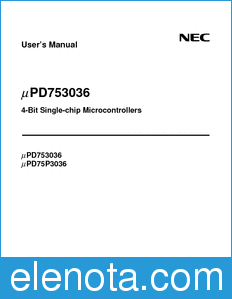 NEC UPD753036 datasheet