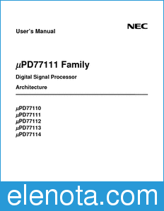 NEC UPD77110 datasheet