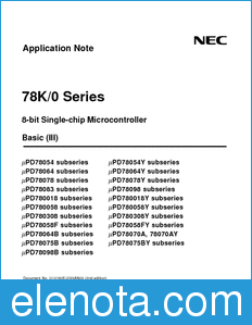 NEC UPD780053 datasheet