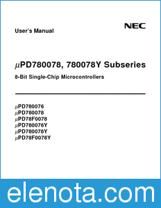 NEC UPD780076 datasheet
