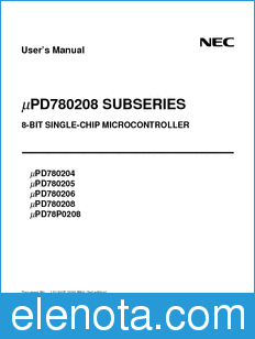 NEC UPD780204 datasheet