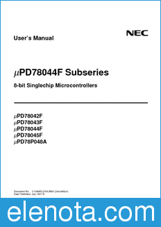 NEC UPD78042F datasheet