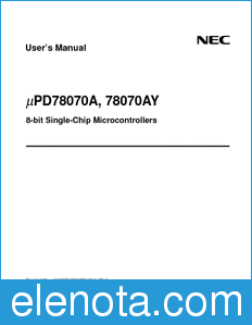 NEC UPD78070A datasheet