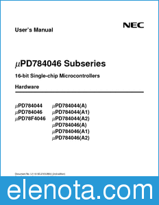 NEC UPD784046 datasheet