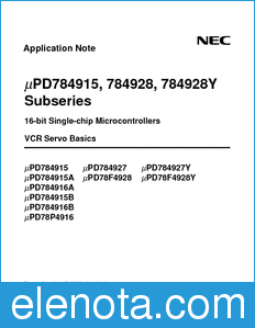 NEC UPD784915A datasheet