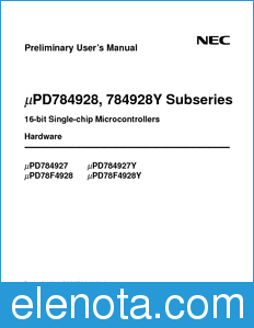 NEC UPD784927 datasheet