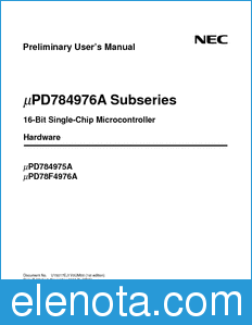 NEC UPD784975A datasheet