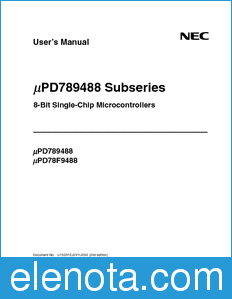 NEC UPD789488 datasheet