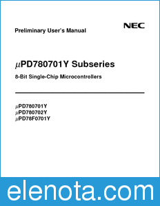 NEC UPD78F0701Y datasheet