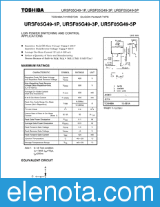 Toshiba URSF05G49-3P datasheet
