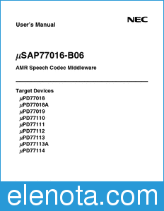 NEC USAP77016-B06 datasheet