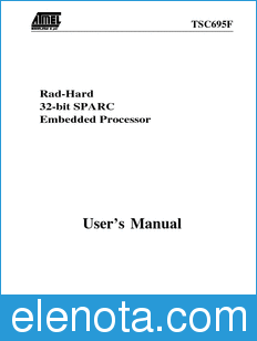 Atmel Users Manual datasheet