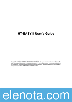 Holtek User Guide datasheet