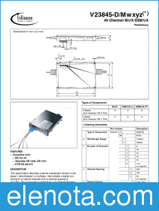 Infineon V23845-M datasheet