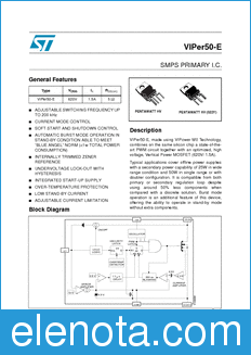 STMicroelectronics VIPER50-E datasheet