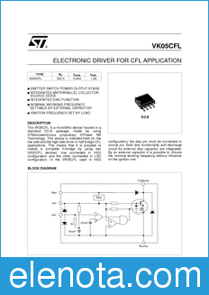 STMicroelectronics VK05CFL datasheet